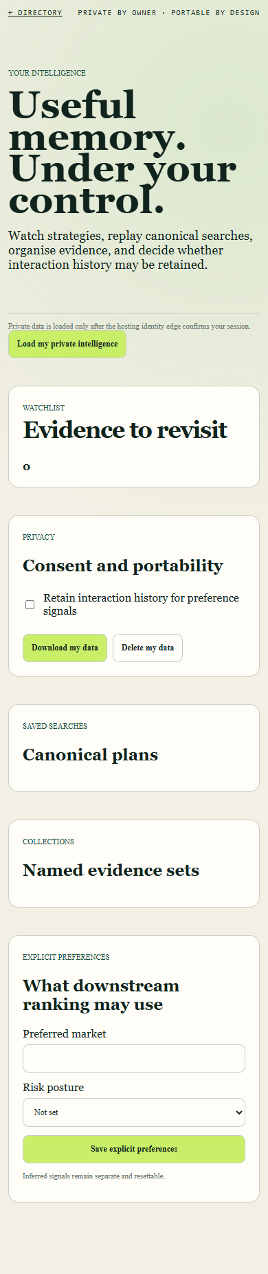 Strategy Directory — Account Final Mobile