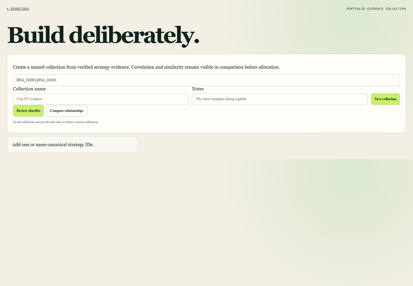 Strategy Directory — Builder Desktop