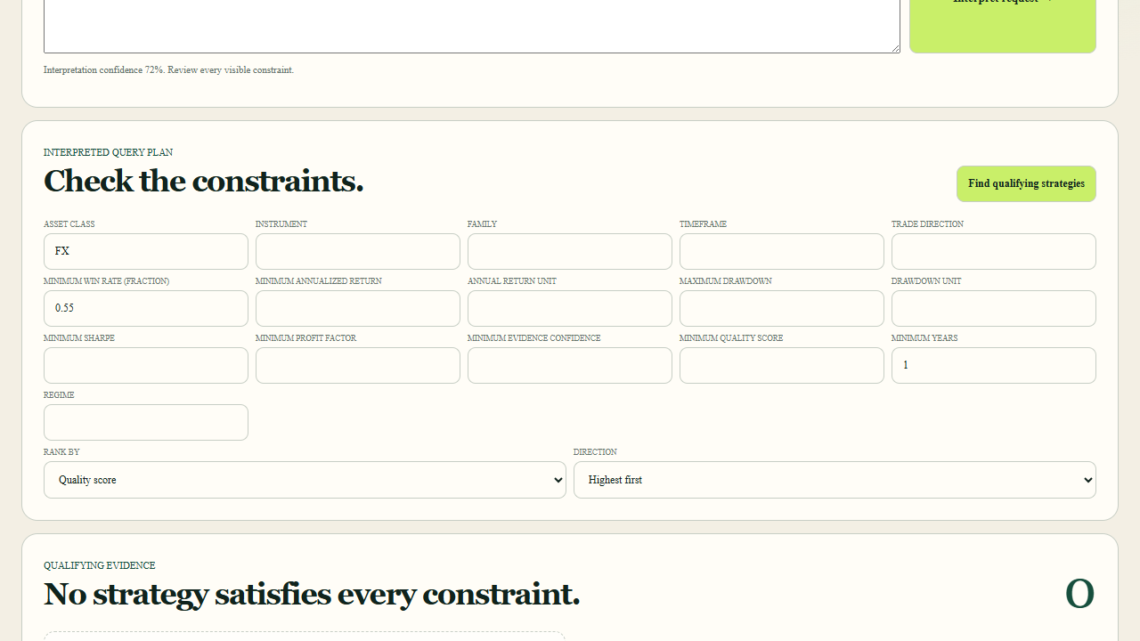 Strategy Directory — Finder Empty Evidence Final
