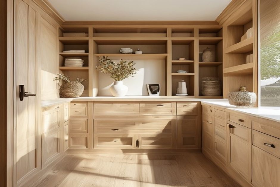 Illustrative staircase or joinery direction